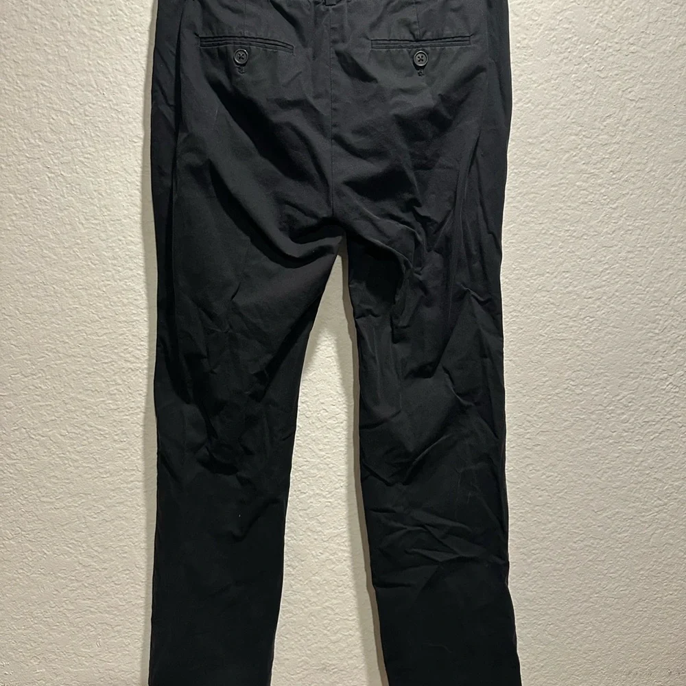 J.Crew Black Café Trouser Straight Leg‎ Pants - Size 0P